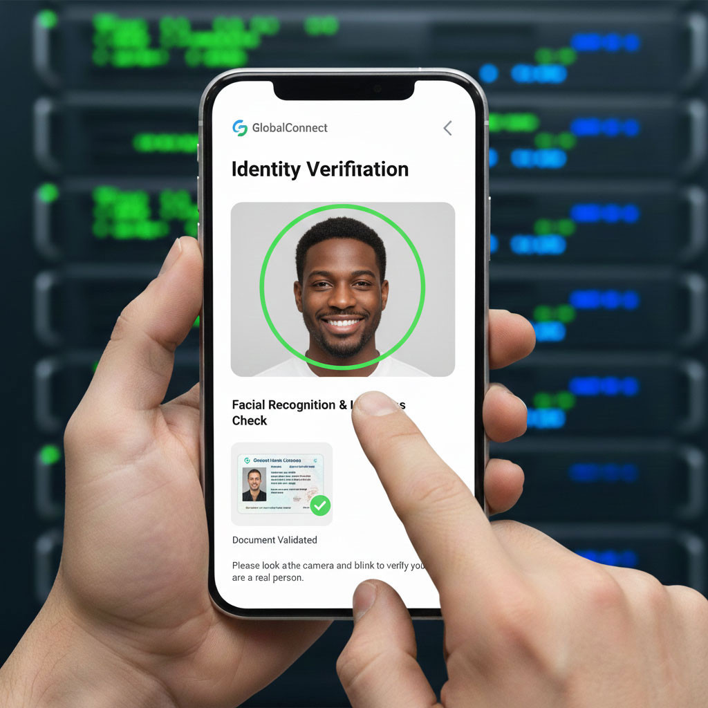 Vérification biométrique et reconnaissance faciale lors du processus eKYC pour eSIM